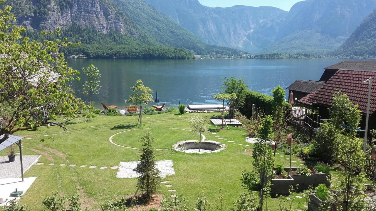 Glueck Am See - Apartment Mit Seezugang Hallstatt Bagian luar foto