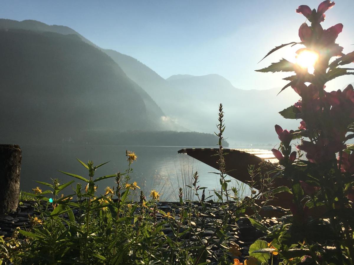 Glueck Am See - Apartment Mit Seezugang Hallstatt Bagian luar foto