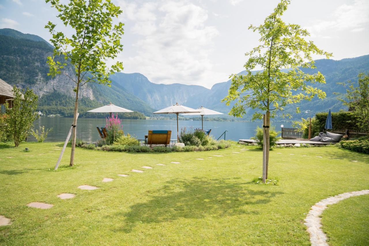 Glueck Am See - Apartment Mit Seezugang Hallstatt Bagian luar foto