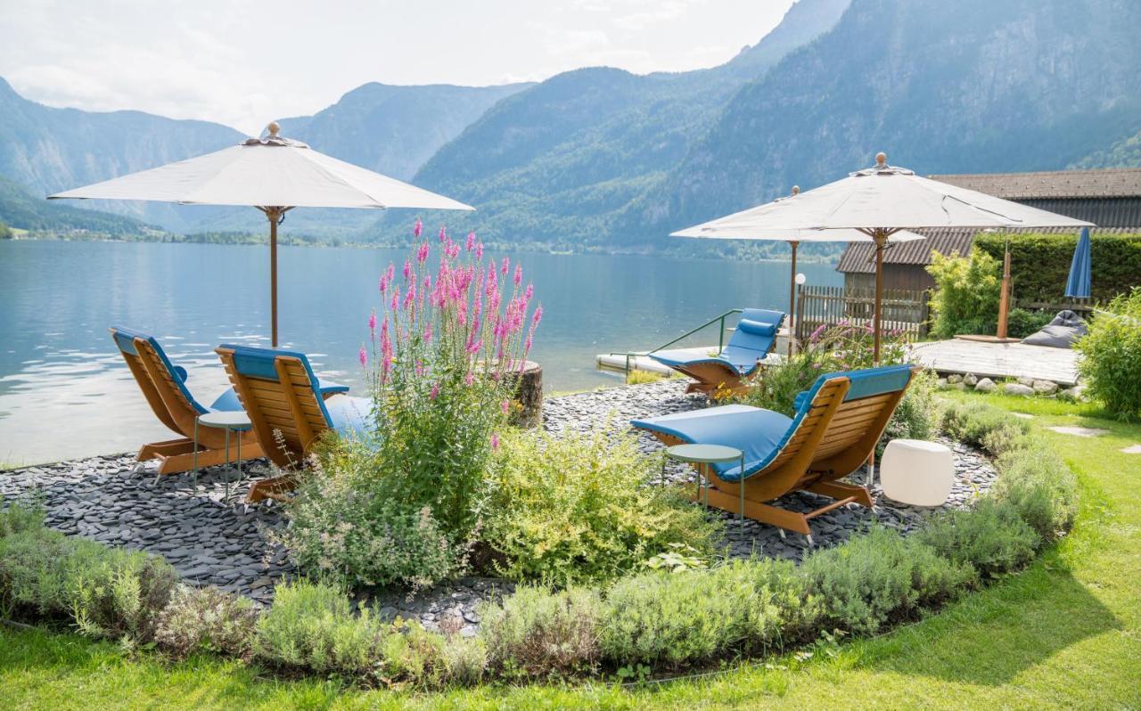 Glueck Am See - Apartment Mit Seezugang Hallstatt Bagian luar foto