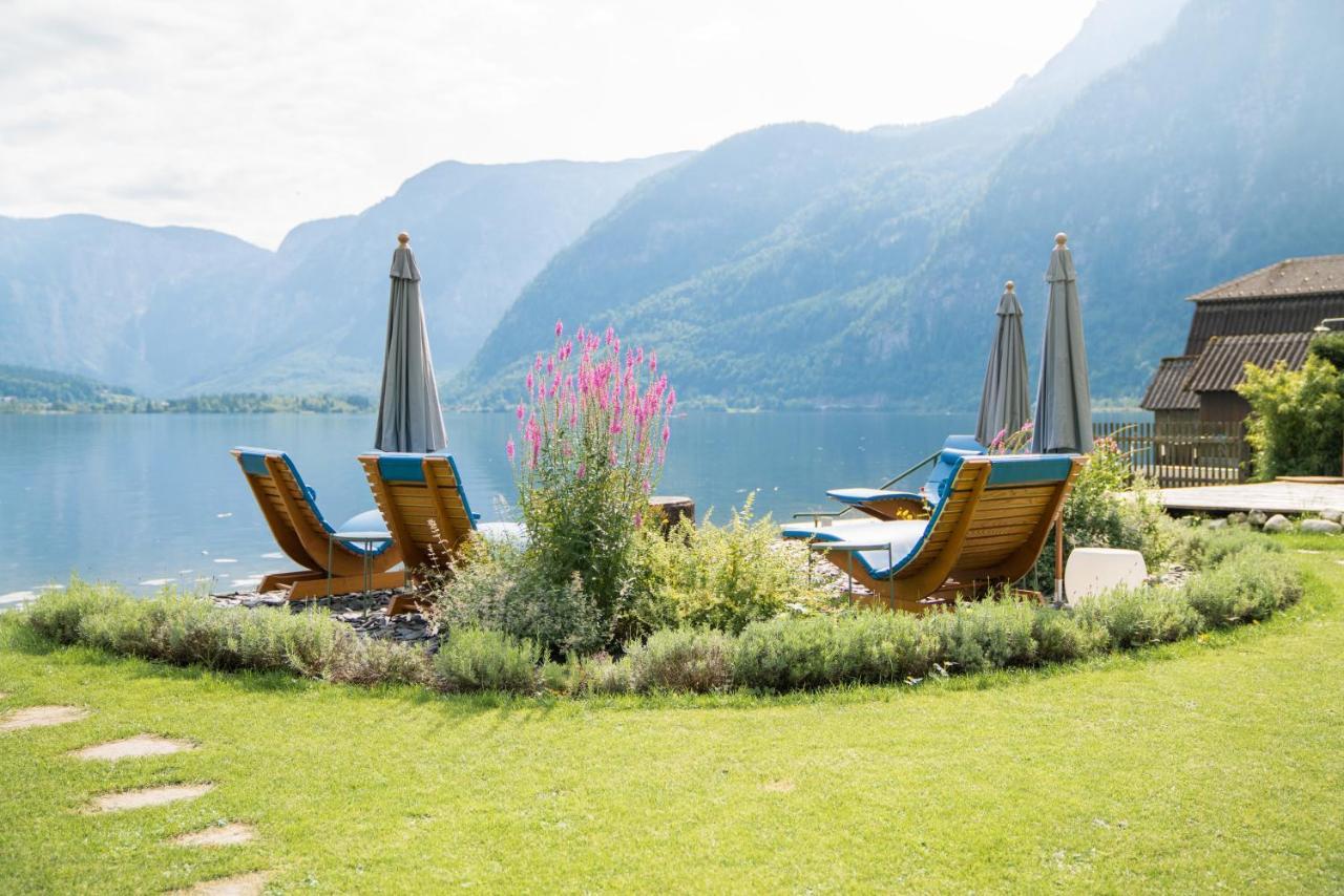 Glueck Am See - Apartment Mit Seezugang Hallstatt Bagian luar foto